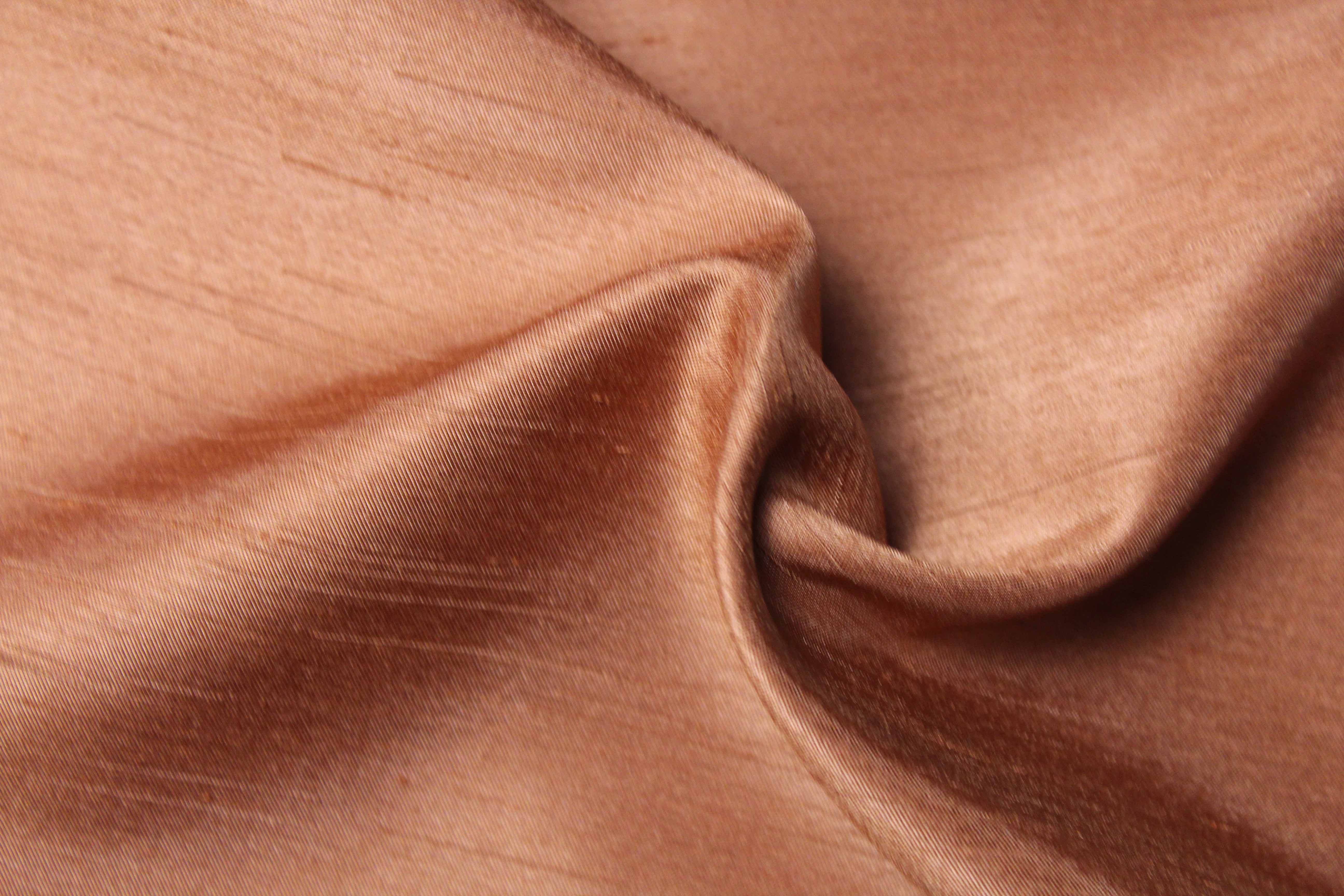 SATIN BACK SHANTUNG - RUST